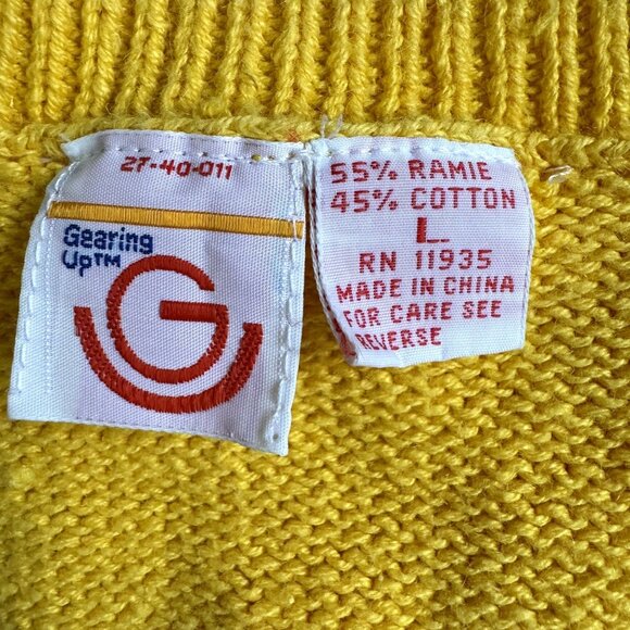 vintage gering up sweater knit vest - Picture 7 of 7